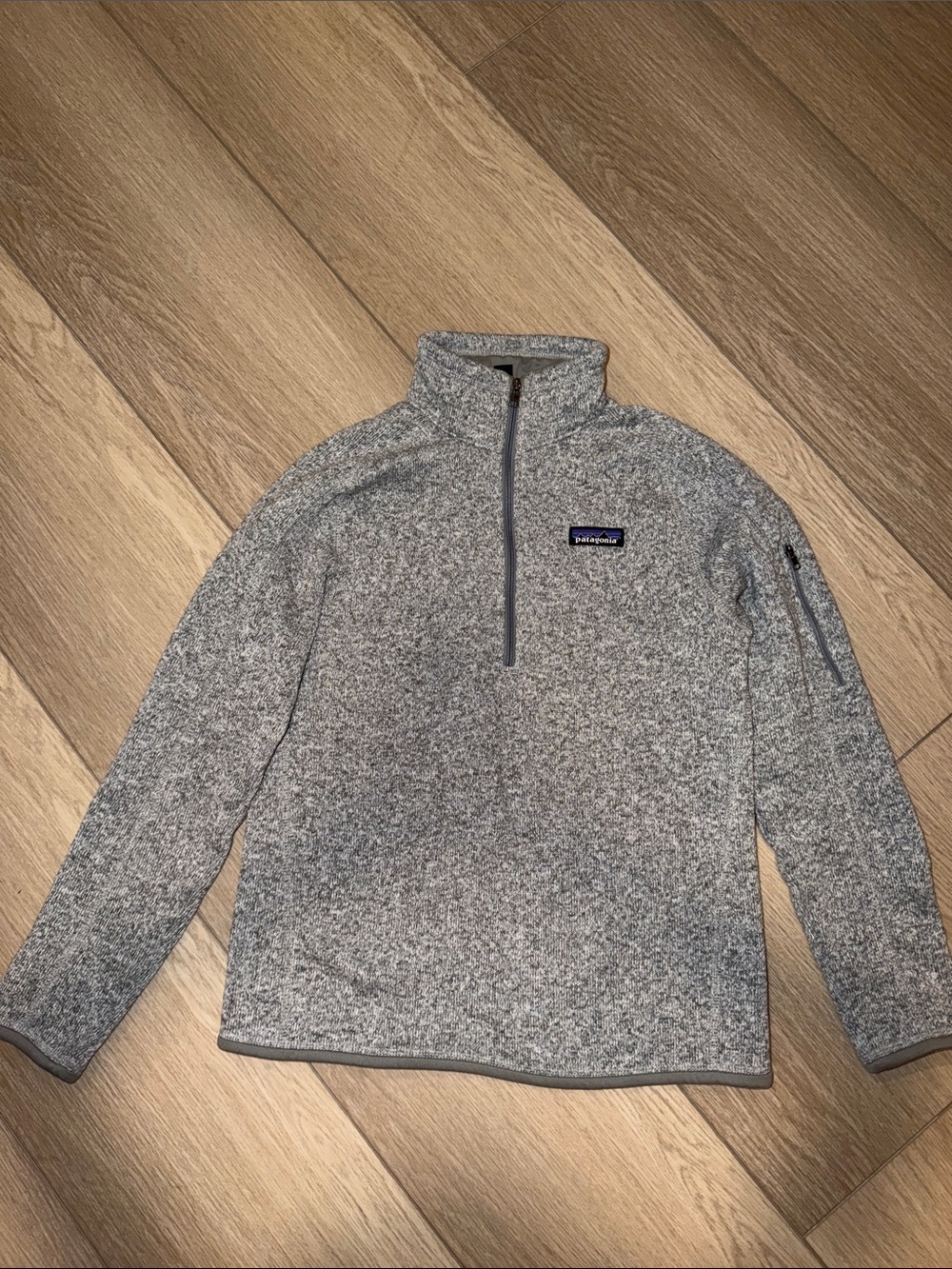 Patagonia Women’s Heather Gray Better Sweater Quarter-Zip Fleece Pullover